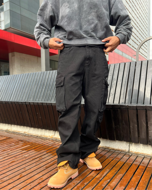 Pantalón Cargo Negro
