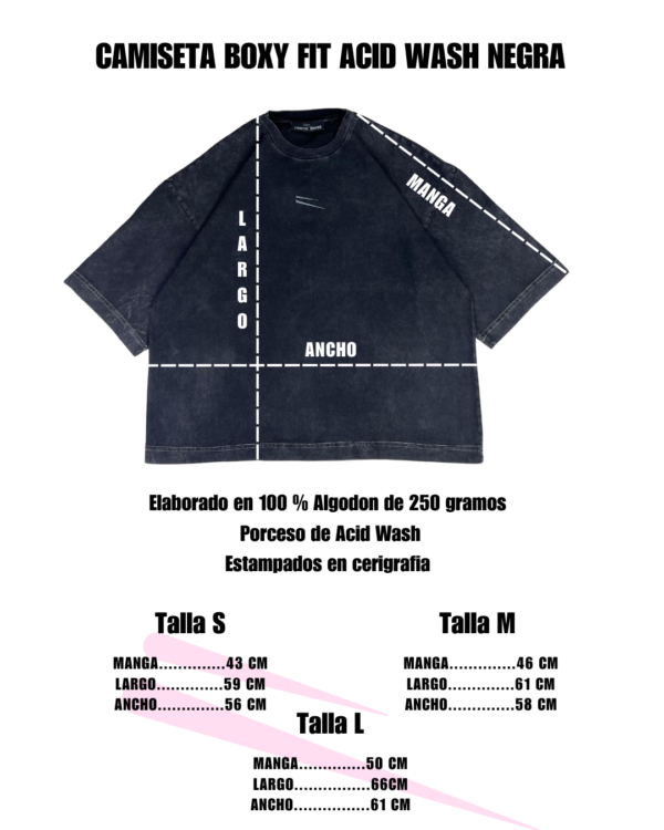 Camiseta Boxy Fit Acid Wash - Image 7