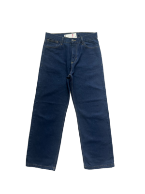Jeans Bota Recta Azul Raw
