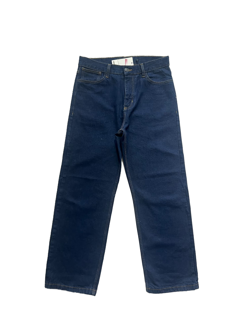 Jeans Bota Recta Azul Raw